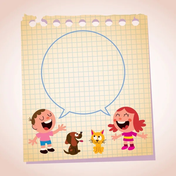 Kids speech bubble Royalty Free Stock Illustrations