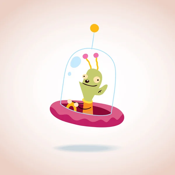 Cute alien character — Stock Vector