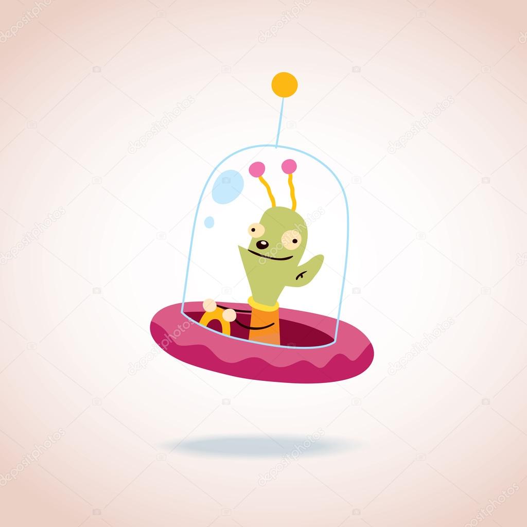 Cute alien character