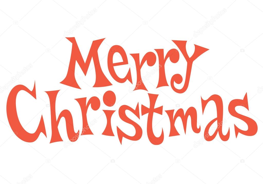 Merry Christmas Text Lettering Vector Image By C Aliasching Vector Stock 5047