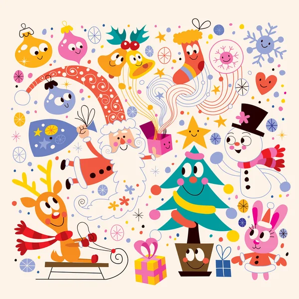 Merry Christmas pattern — Stock Vector