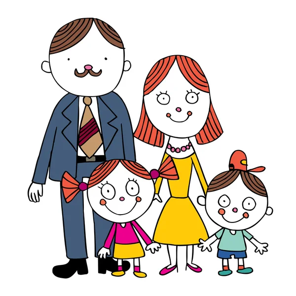 Ilustração da família — Vetor de Stock