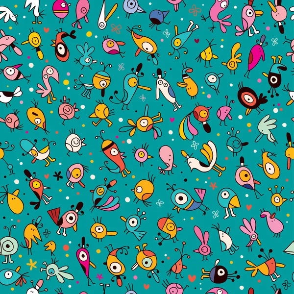 karikatür kuş desen