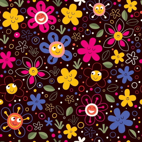 Flowers pattern — Stock Vector