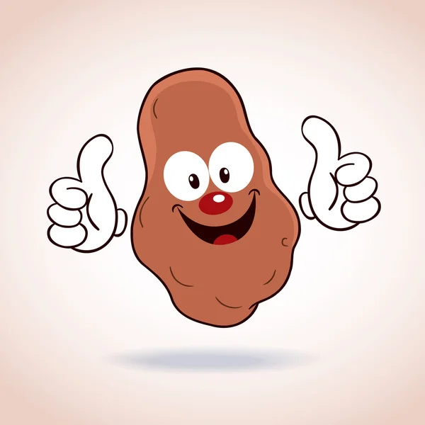 Potato mascot cartoon character — Stock Vector