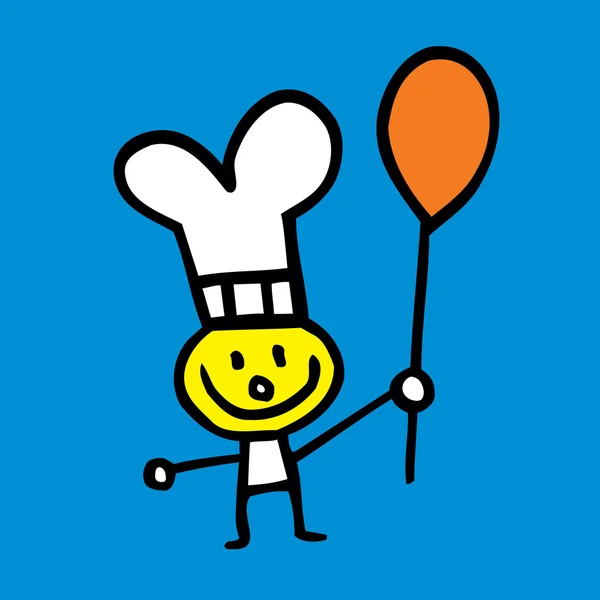 Chef divertido — Vector de stock