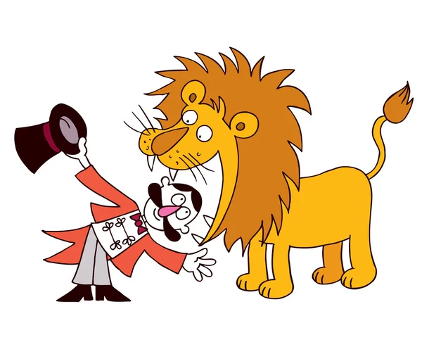 Lion tamer — Stock Vector