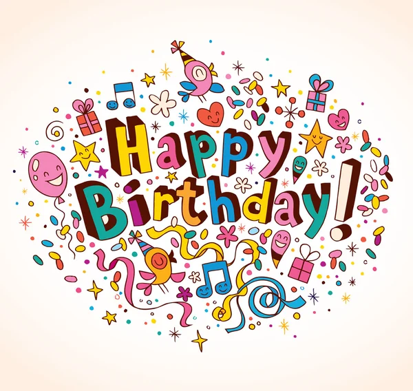 Happy Birthday card — Stock Vector