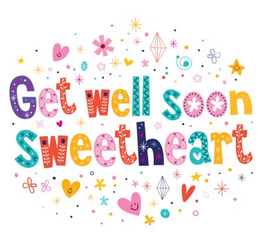 Get well soon sweetheart card
