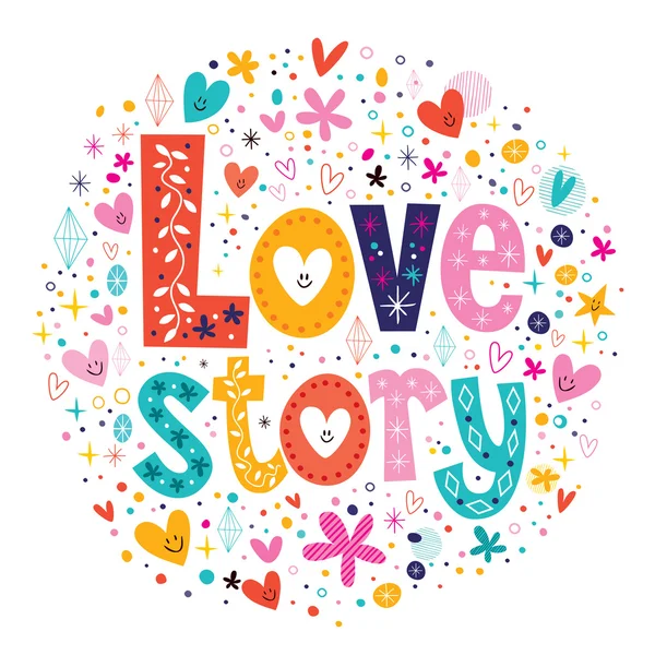 Love story card — Stock Vector