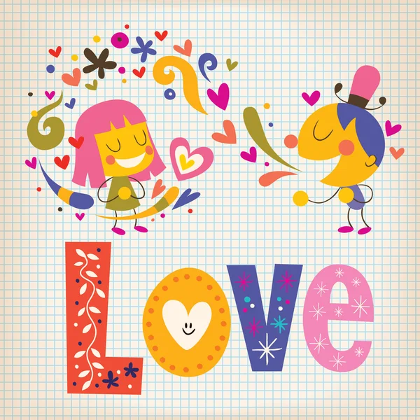 Love card — Stock Vector