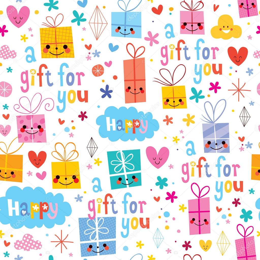 Gift wrapping cartoon seamless pattern Stock Vector Image by ©Aliasching #58893369 Gift wrapping cartoon seamless pattern Stock Vector Image by ©Aliasching #58893369