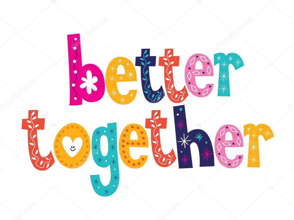 Better together card. Vector illustration
