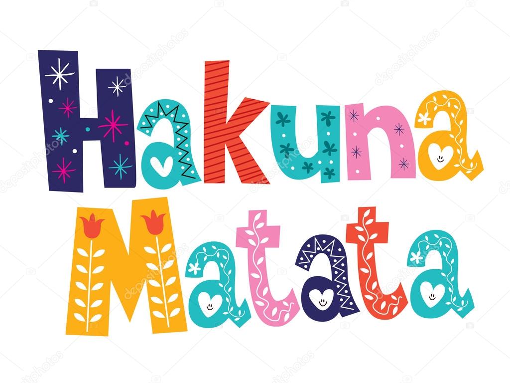 Hakuna Matata card. Vector illustration premium vector in Adobe