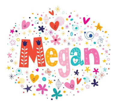Megan - dekoratif tasarım yazı tipi