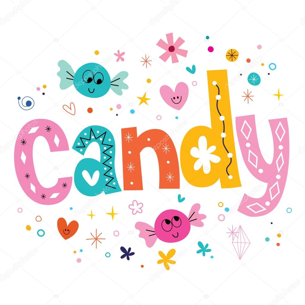 Candy - decorative type lettering design