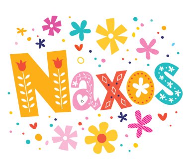 Naxos vektör yazı dekoratif türü