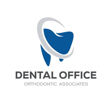 Diş Kliniği Logosu Tasarım Diş Logosu Soyut Doğrusal Dişçi Stomatolojisi