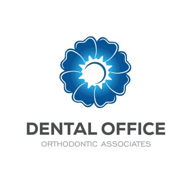 Diş Kliniği Logosu Tasarım Diş Logosu Soyut Doğrusal Dişçi Stomatolojisi