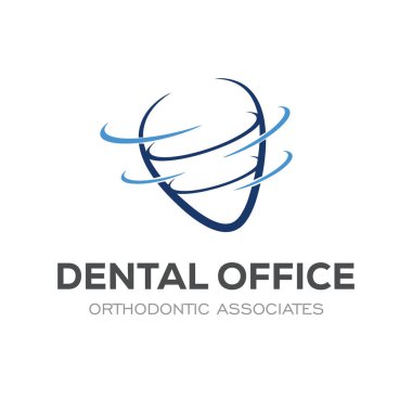 Diş Kliniği Logosu Tasarım Diş Logosu Soyut Doğrusal Dişçi Stomatolojisi