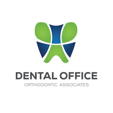 Diş Kliniği Logosu Tasarım Diş Logosu Soyut Doğrusal Dişçi Stomatolojisi