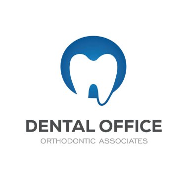 Diş Kliniği Logosu Tasarım Diş Logosu Soyut Doğrusal Dişçi Stomatolojisi