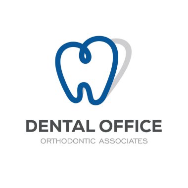 Diş Kliniği Logosu Tasarım Diş Logosu Soyut Doğrusal Dişçi Stomatolojisi