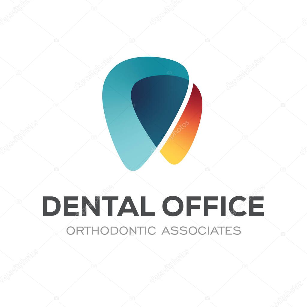 Dental Clinic Logo Design Dentist Logo Tooth abstract Linear Dentist stomatology