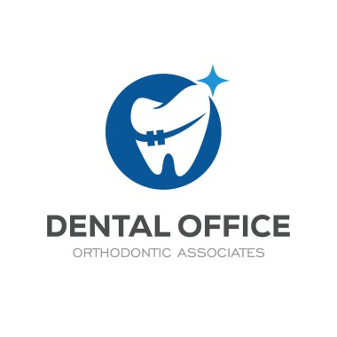 Diş Kliniği Logosu Tasarım Diş Logosu Soyut Doğrusal Dişçi Stomatolojisi