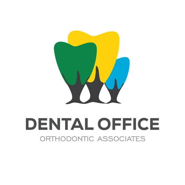 Логотип Стоматологической Клиники Логотип Зубного Врача Абстрактная Линейная Стоматология — стоковый вектор