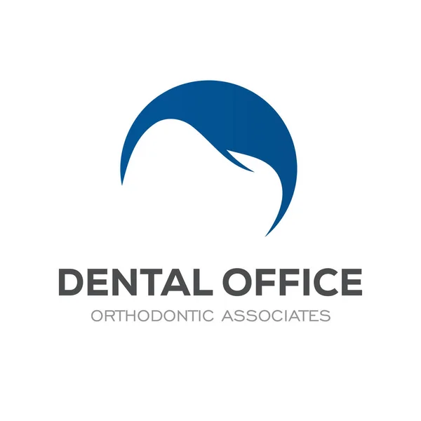 Klinika Stomatologiczna Logo Design Dentysta Logo Ząb Abstrakcyjny Linearna Stomatologia — Wektor stockowy