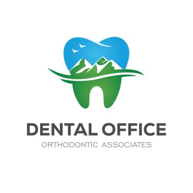Diş Kliniği Logosu Tasarım Diş Logosu Soyut Doğrusal Dişçi Stomatolojisi