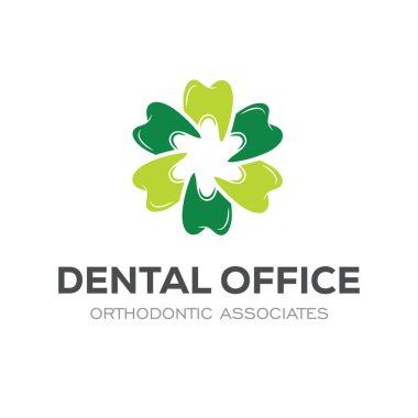 Diş Kliniği Logosu Tasarım Diş Logosu Soyut Doğrusal Dişçi Stomatolojisi