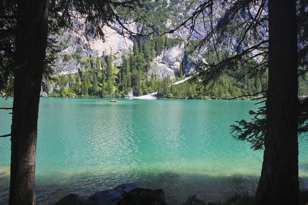 Lago di Braies — Foto Stock