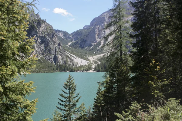 Lago di Braies — Foto Stock