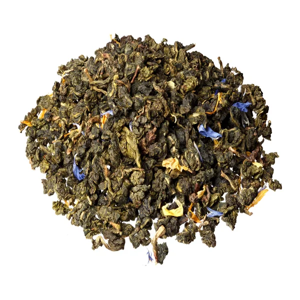 Die Mischung Téguanyin Oolong Tee mit Walderdbeere, Sonnenblume — Stockfoto