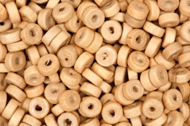 Ahşap boncuk. Doku. Merhaba tes fotoğraf.