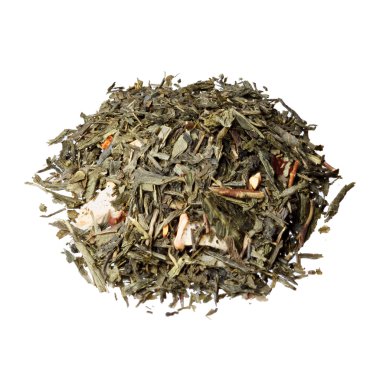 Çilek, kızılcık, elma ve kuşburnu ile çay Sencha dayalı Yeşil aromalı çay.