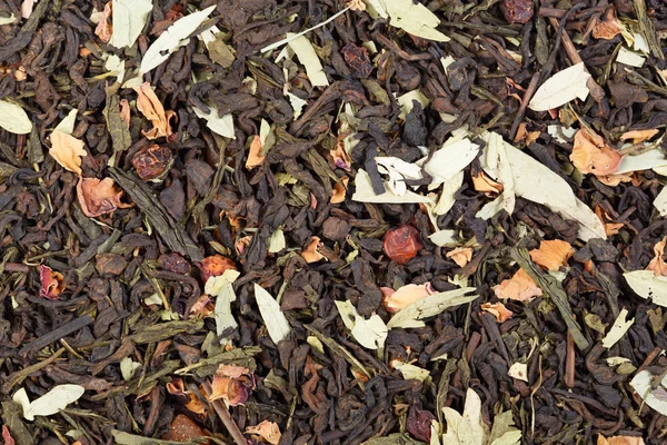 Mix based on Chinese tea shu pu'er, Japanese Sencha (Sencha) and senna leaves. — Stok fotoğraf