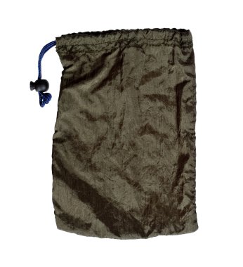 kahverengi çanta beyaz üzerine izole.