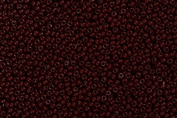 Dark brown (red) beads. — Stock Photo, Image