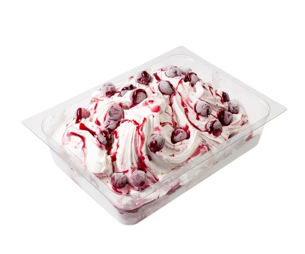 Cherry italské gelato zmrzlinou. — Stock fotografie