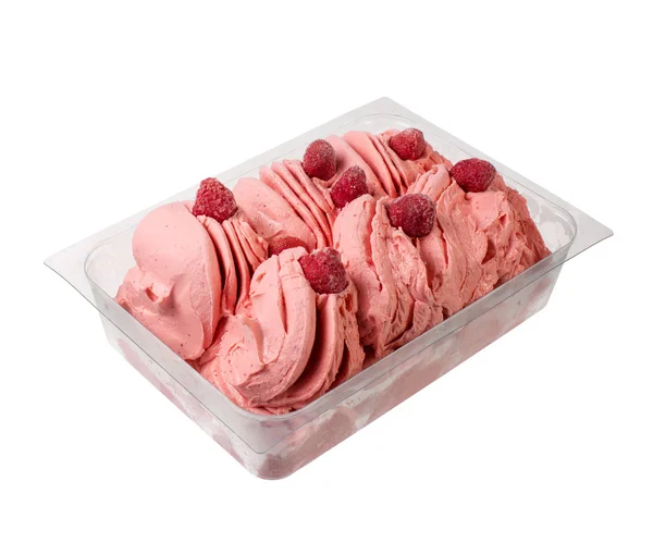 Malinová italské gelato zmrzlinou. — Stock fotografie