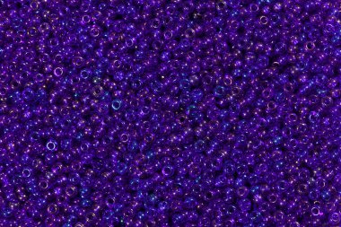 Koyu mavi boncuk. Makro fotoğraf.