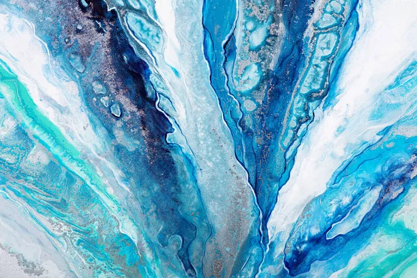 Schöne Malerei Hintergrund, Kunstwerk in einem blauen Ton. — Stockfoto