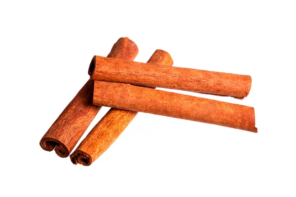 Cinnamon sticks isolated over a white background — Stock Photo, Image