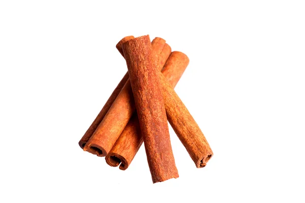 Cinnamon bark on a white background — Stock Photo, Image