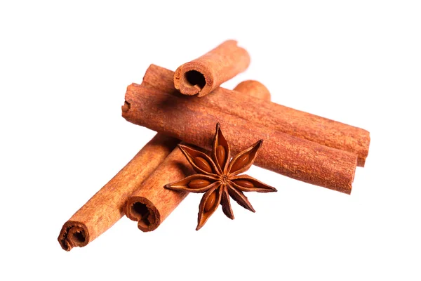 Star anise and cinnamon beer ingredients. — Stock Photo, Image