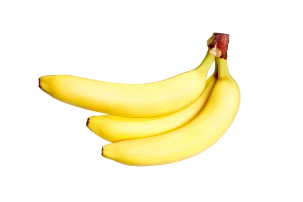 Bunch van bananen geïsoleerd op witte achtergrond — Stockfoto