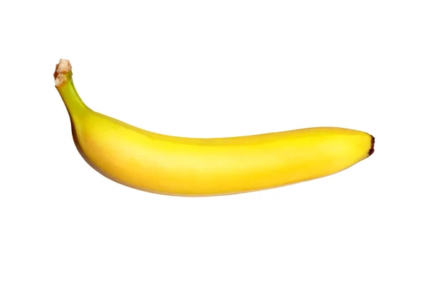 Single banaan tegen witte achtergrond — Stockfoto